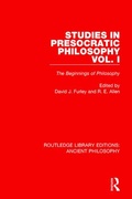 Cover: Studies in Presocratic Philosophy Volume 1 - Routledge