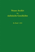 Cover: Neues Archiv f&uuml;r s&auml;chsische Geschichte, 86. Band (2015) - Verlag PH.C.W. SCHMIDT bei Rudolph Druck