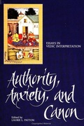 Cover: Authority, Anxiety, and Canon - State University of New York Press