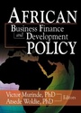 Cover: African Development Finance and Business Finance Policy - Routledge