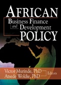 Cover: African Development Finance and Business Finance Policy - Routledge