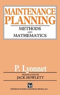 Cover: Maintenance Planning - Chapman and Hall