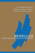 Cover: Heidegger from Metaphysics to Thought - State University of New York Press