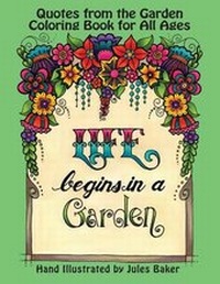Enlarge image Cover: Quotes from the Garden Coloring Book - Creative Spark Publishing