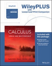 Enlarge image Cover: Calculus: Single and Multivariable, Seventh Edition Loose-leaf Print Companion - Wiley