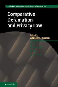 Abbildung von: Comparative Defamation and Privacy Law - Cambridge University Press