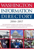 Cover: Washington Information Directory 2016-2017 - CQ Press