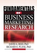 Cover: Fundamentals of Business Marketing Research - Routledge