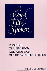 Bild: A Word Fitly Spoken - State University of New York Press