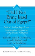Cover: "Did I Not Bring Israel Out of Egypt?" - Eisenbrauns