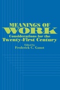 Cover: Meanings of Work - State University of New York Press