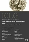 Cover: The International Comparative Legal Guide: Enforcement of Foreign Judgments 2016 - Global Legal Group Ltd