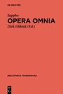Cover: Opera omnia - De Gruyter