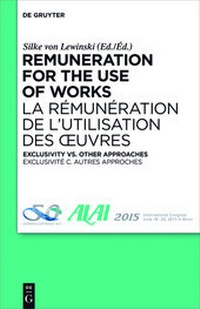 Enlarge image Cover: Remuneration for the Use of Works - De Gruyter