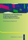 Cover: Complaints and Impoliteness in Service Encounters: A Mixed Method Analysis - LINCOM GmbH