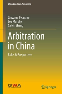 Abbildung von: Arbitration in China - Springer