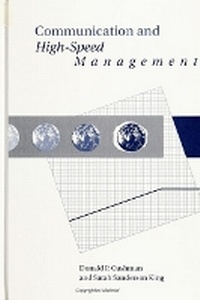 Enlarge image Cover: Communication and High-Speed Management - State University of New York Press