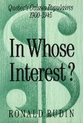 Cover: In Whose Interest? - McGill-Queen's University Press