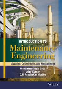 Enlarge image Cover: Introduction to Maintenance Engineering - Wiley