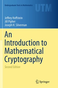 Enlarge image Cover: An Introduction to Mathematical Cryptography - Springer