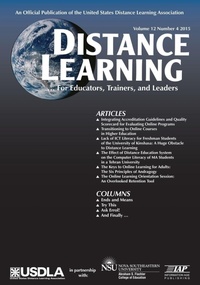 Enlarge image Cover: Distance Learning Magazine Vol 12 Issue 4 - Information Age Publishing