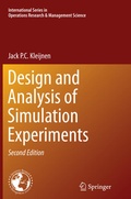 Cover: Design and Analysis of Simulation Experiments - Springer