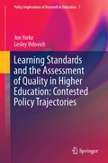 Cover: Learning Standards and the Assessment of Quality in Higher Education: Contested Policy Trajectories - Springer