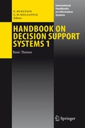 Cover: Handbook on Decision Support Systems 1 - Springer