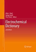 Cover: Electrochemical Dictionary - Springer