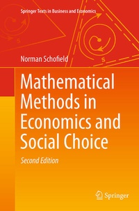 Enlarge image Cover: Mathematical Methods in Economics and Social Choice - Springer
