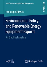Abbildung von: Environmental Policy and Renewable Energy Equipment Exports - Springer Gabler