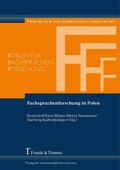 Cover: Fachsprachenforschung in Polen - Frank & Timme