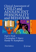 Cover: Clinical Assessment of Child and Adolescent Personality and Behavior - Springer