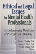Cover: Ethical and Legal Issues for Mental Health Professionals - Routledge