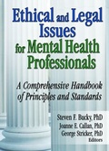 Cover: Ethical and Legal Issues for Mental Health Professionals - Routledge