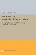 Cover: Soviets in International Organizations - Princeton University Press