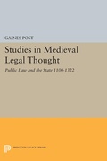 Cover: Studies in Medieval Legal Thought - Princeton University Press