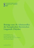 Cover: Beitr&auml;ge zum 18. Arbeitstreffen der Europ&auml;ischen Slavistischen Linguistik (Polyslav) - Harrassowitz Verlag