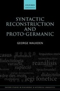 Cover: Syntactic Reconstruction and Proto-Germanic - Oxford University Press