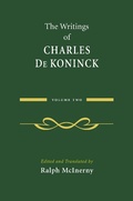 Cover: The Writings of Charles De Koninck - University of Notre Dame Press