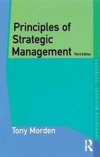 Enlarge image Cover: Principles of Strategic Management - Routledge
