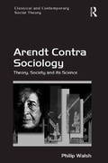 Cover: Arendt Contra Sociology - Routledge