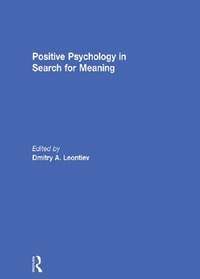 Abbildung von: Positive Psychology in Search for Meaning - Routledge