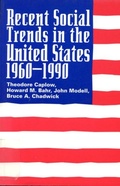 Cover: Recent Social Trends in the United States, 1960-1990 - McGill-Queen's University Press