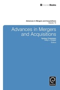 Cover: Advances in Mergers and Acquisitions - Emerald Group Publishing Limited