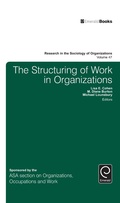 Cover: The Structuring of Work in Organizations - Emerald Publishing Limited
