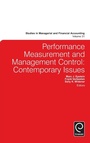 Cover: Performance Measurement and Management Control - Emerald Group Publishing Limited