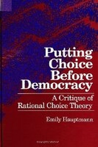 Abbildung von: Putting Choice Before Democracy - State University of New York Press