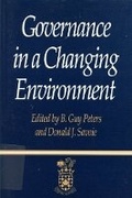 Cover: Governance in a Changing Environment - McGill-Queen's University Press