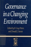 Cover: Governance in a Changing Environment - McGill-Queen's University Press